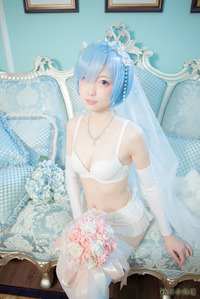 Rem bride cosplay(14P)